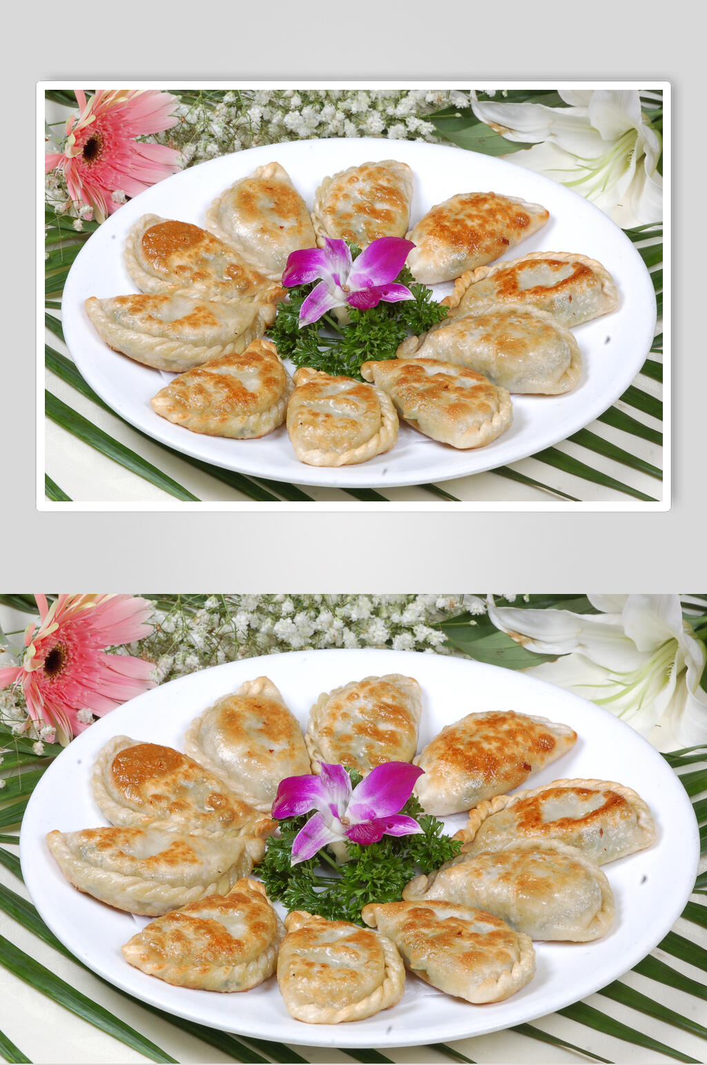 美味小吃韭菜盒子美食图片素材