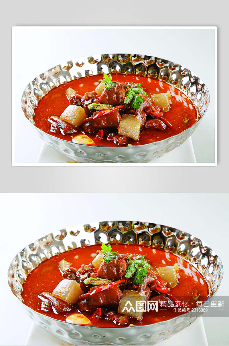 荆沙酱香猪蹄餐饮食品图片素材