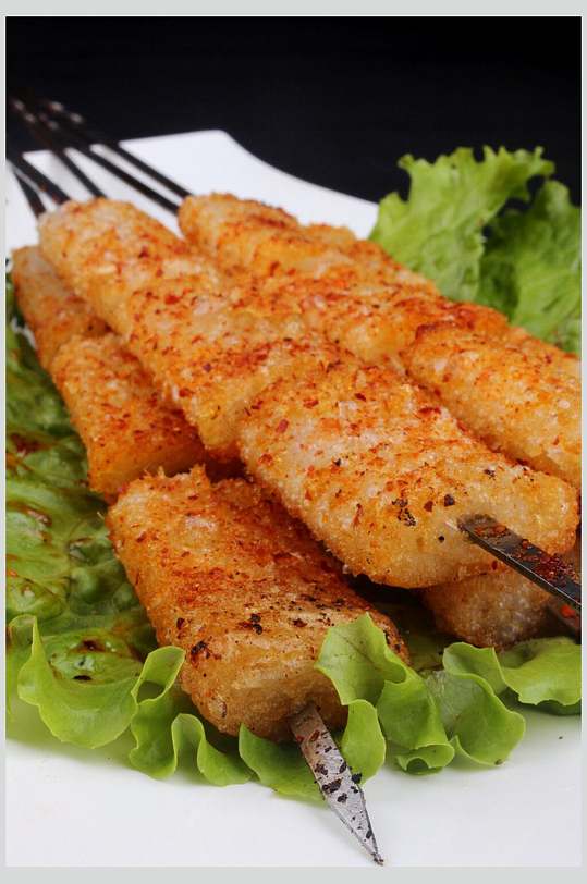 烤年糕食品摄影图片