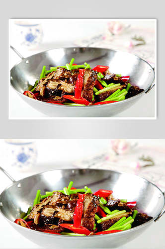 干锅黑豆腐食物图片