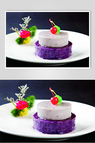 紫薯香芋泥食品摄影图片