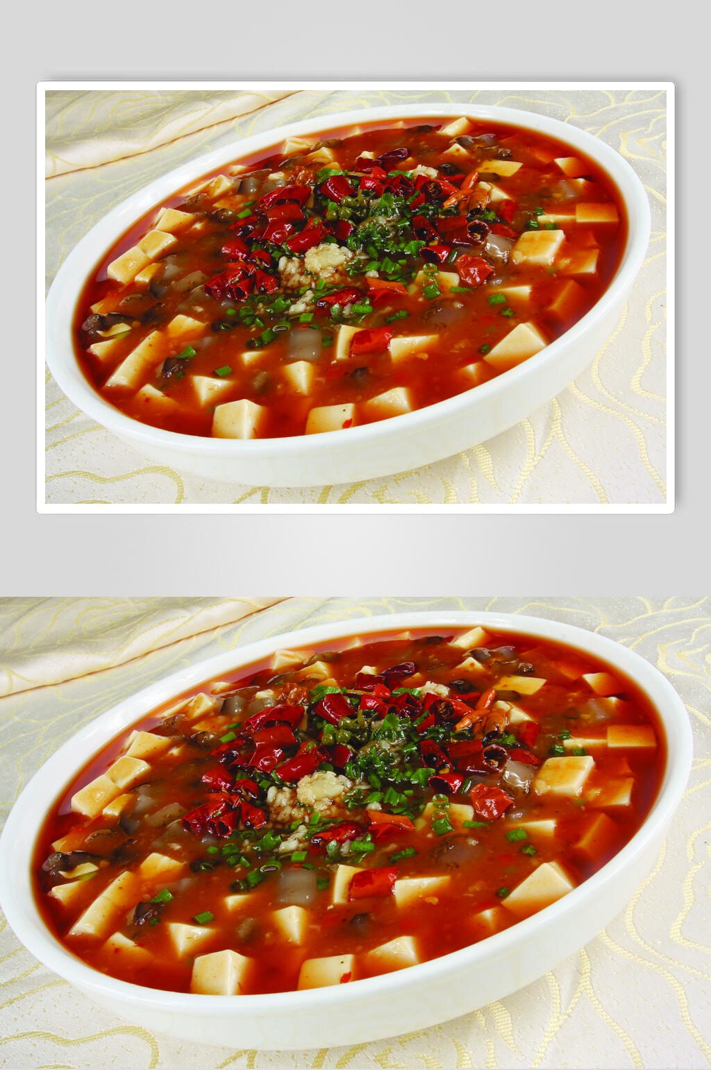 麻婆豆腐烩辽参食物图片素材