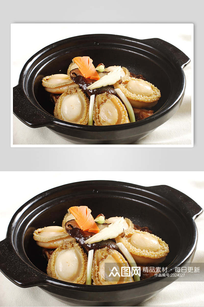 大连鲍焖土鸡食物高清图片素材