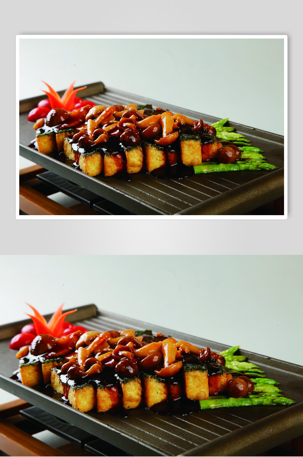 松仁豆腐食物高清图片素材