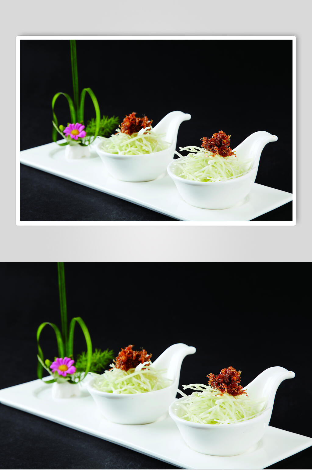 鲜香酱板芥兰图片素材