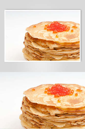 鱼籽烙饼煎饼食品图片