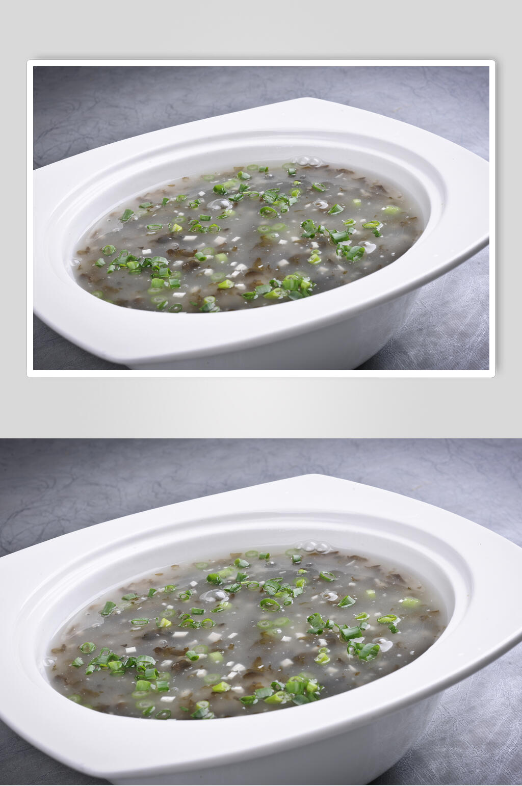 养生地耳豆腐羹食品图片素材