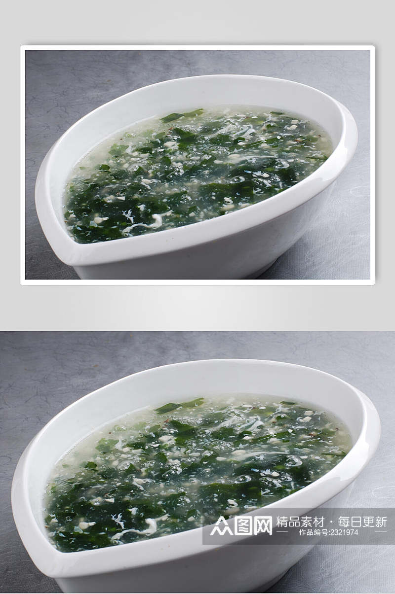 海藻豆腐羹食物高清图片素材
