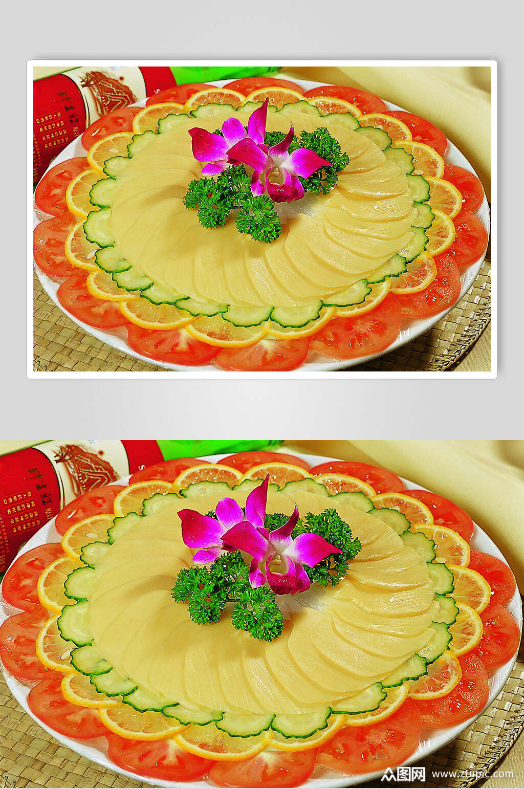 新鲜素鲍鱼刺身元份食物摄影图片