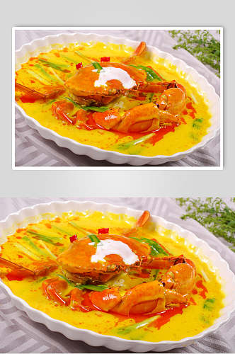 泰皇咖喱蟹餐饮高清图片