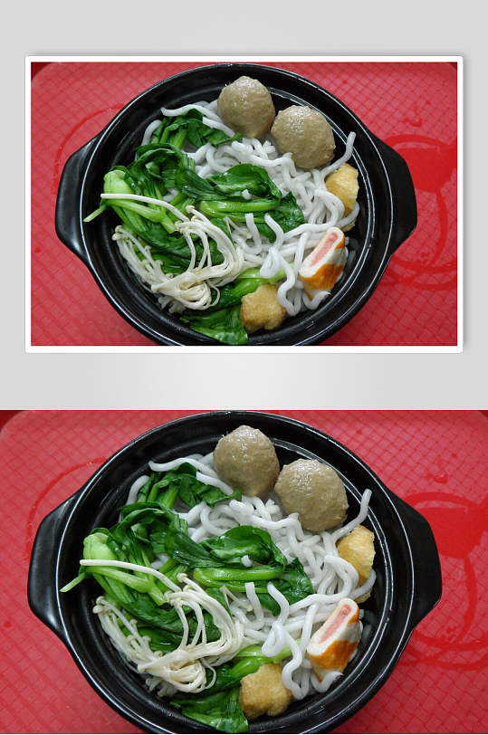 招牌砂锅米线食品图片