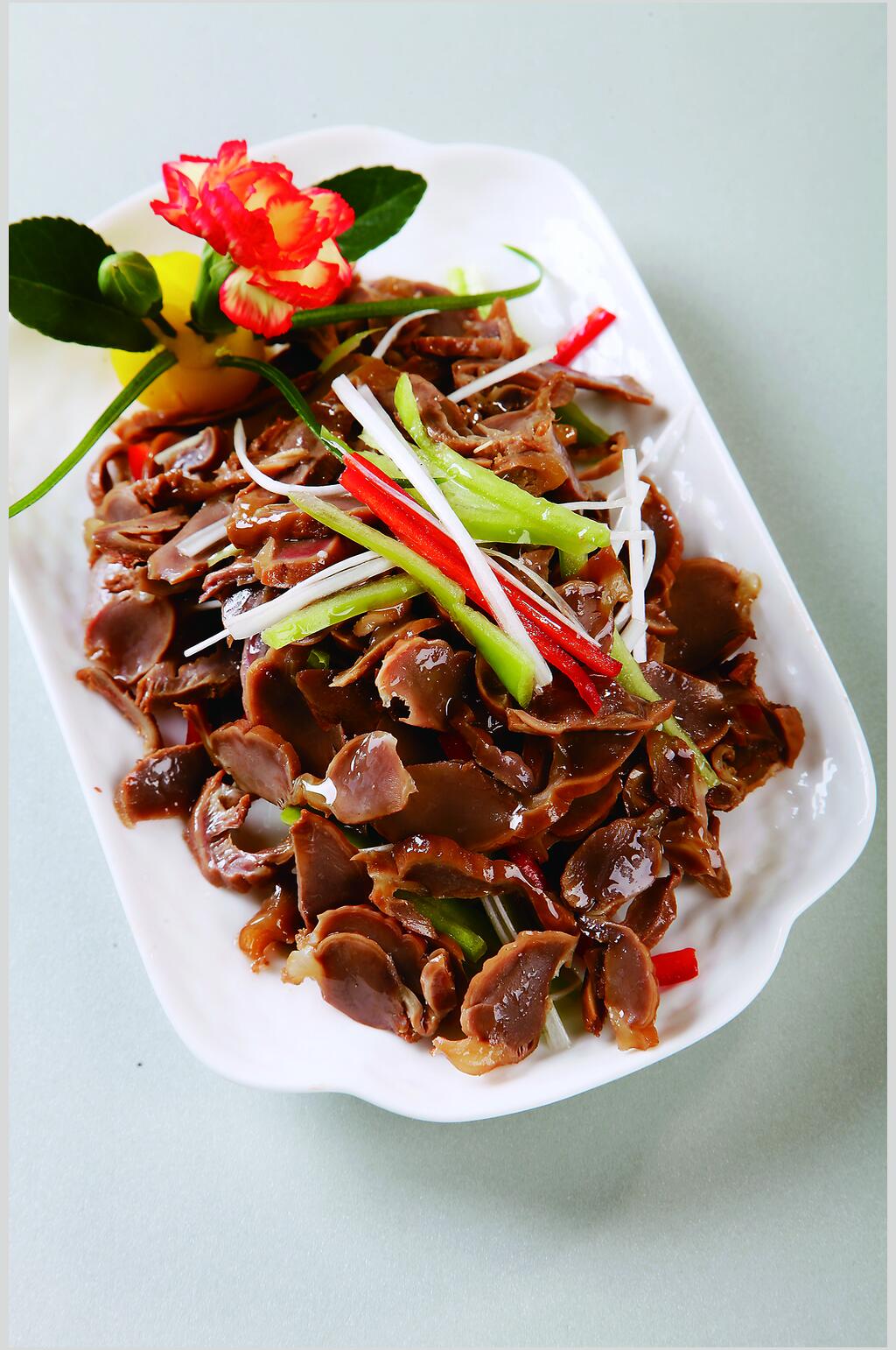 美味红油鸡胗食品高清图片素材