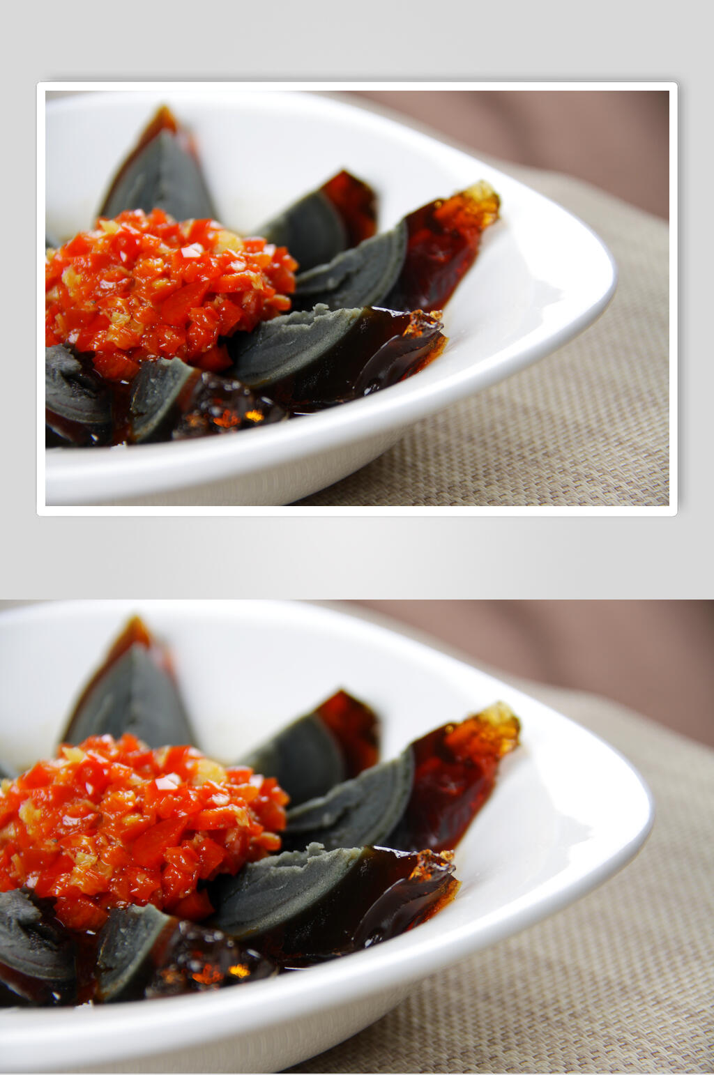 香辣美味凉拌皮蛋食品图片素材