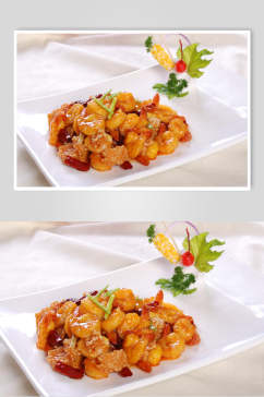宫保脆香虾食品高清图片
