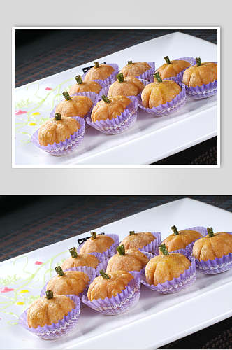 象形南瓜饼食品高清图片