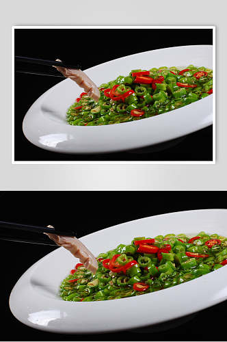 青椒焖猪肉餐饮食品图片