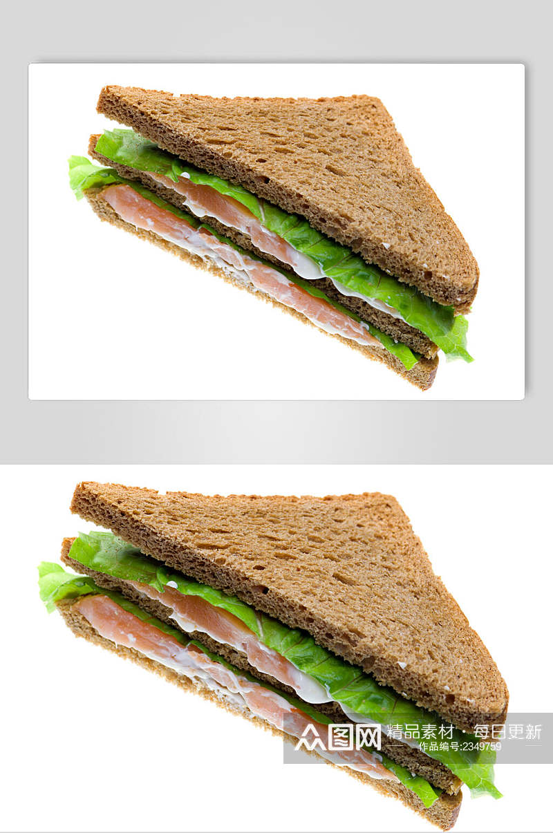 营养早餐三明治食品高清图片素材
