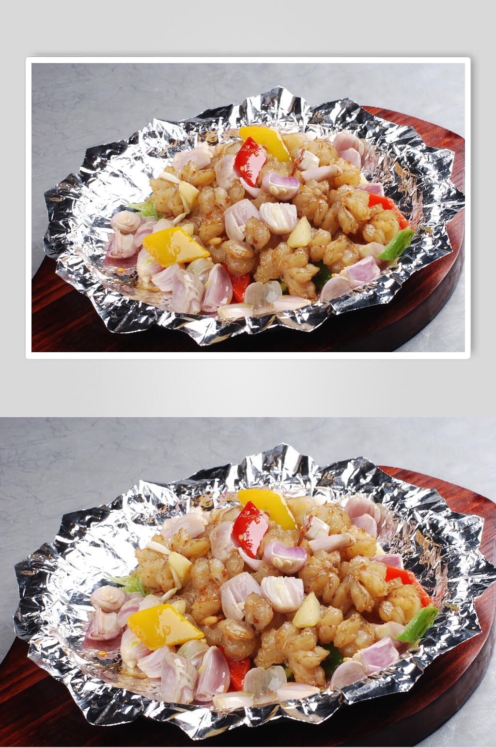 铁板干葱焗牛冲餐饮摄影图片素材