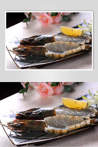 海鲜盐烧大虾图片