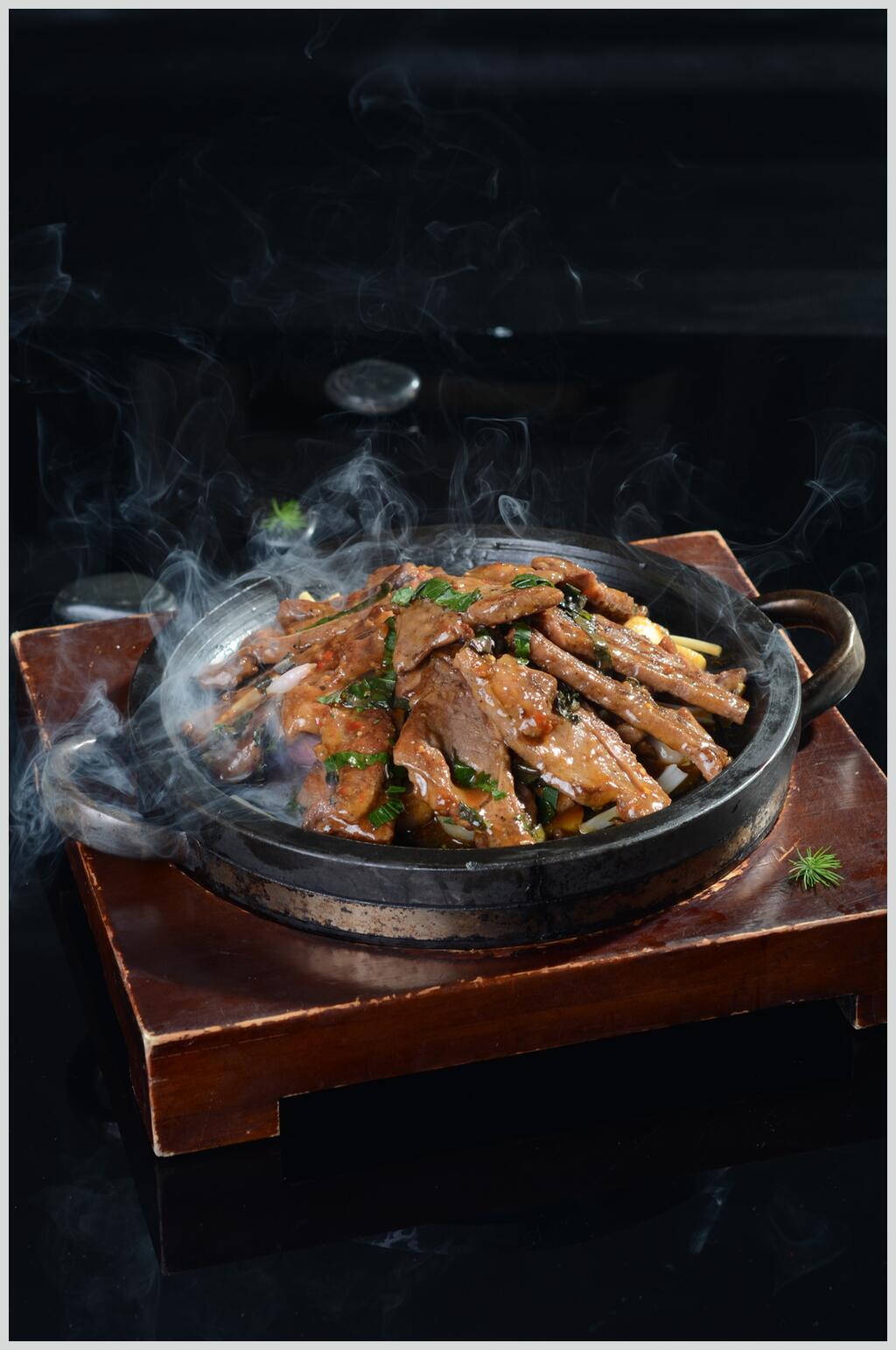 铁板烧汁排特食品高清图片素材