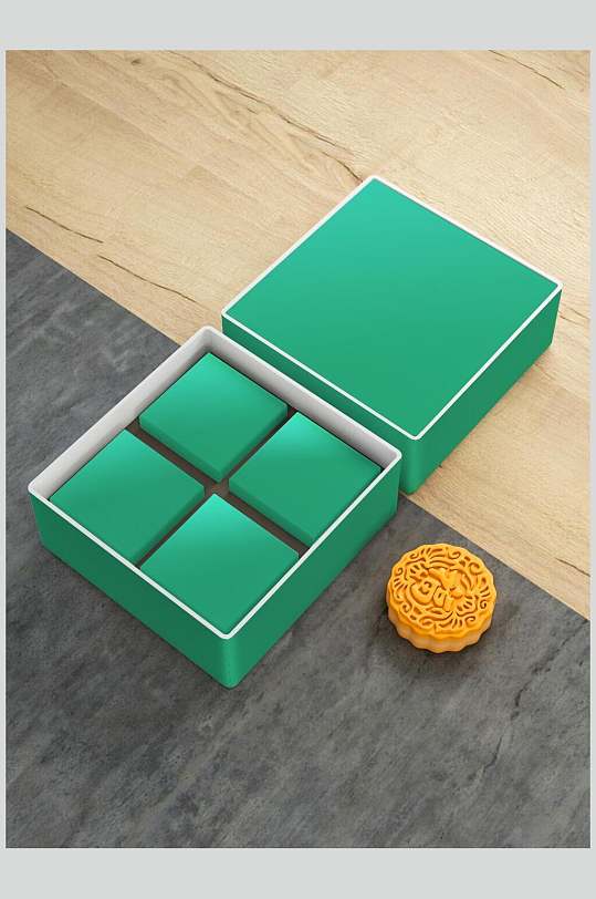 洋气精美商务中秋月饼礼盒包装样机