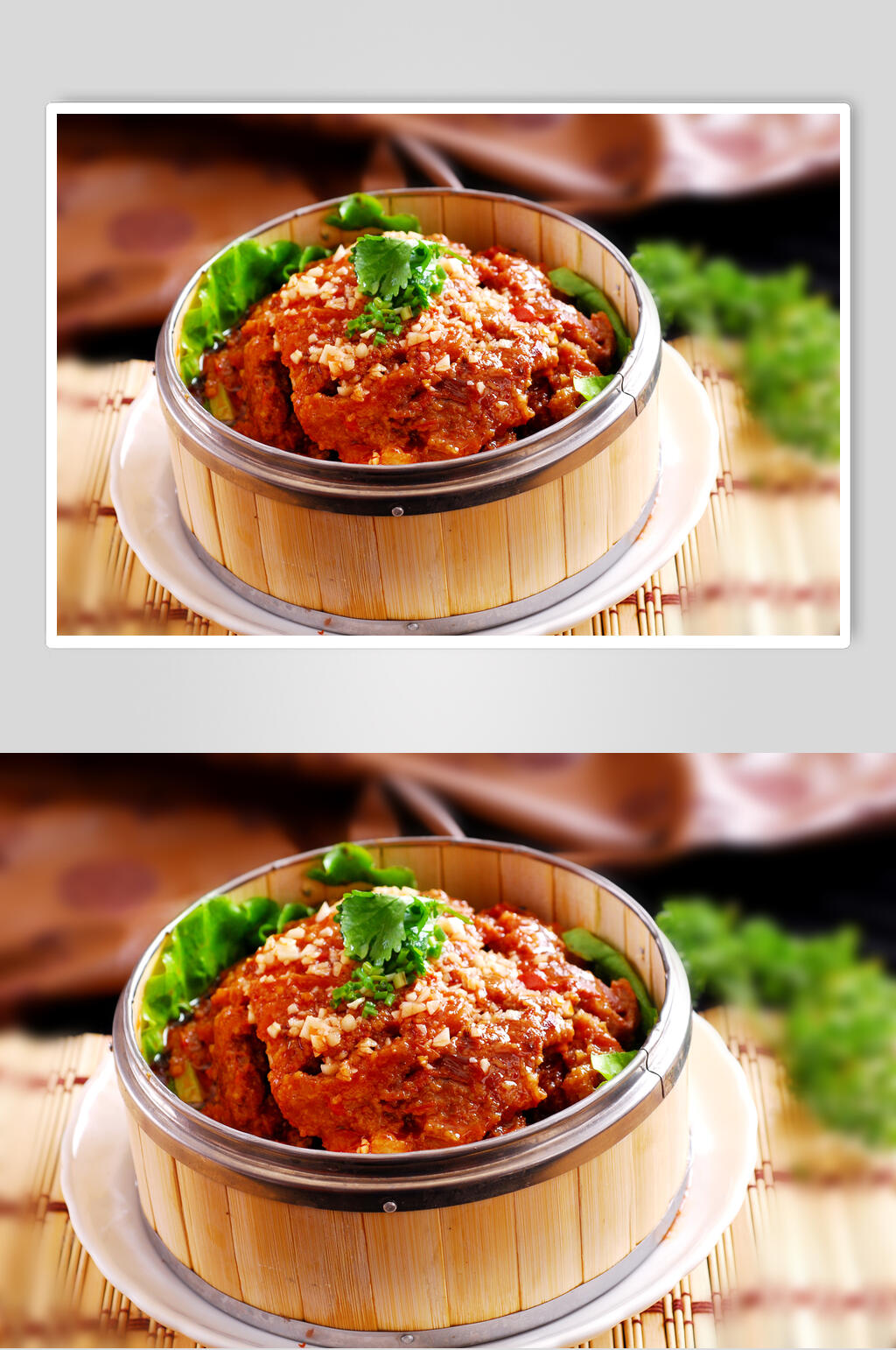 木桶小笼牛肉图片素材