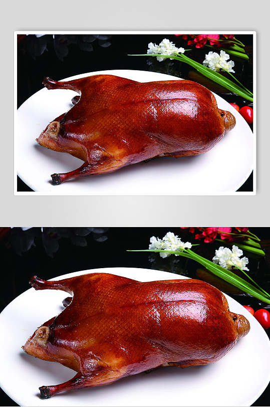 营养美味烤鸭卤鸭食物图片