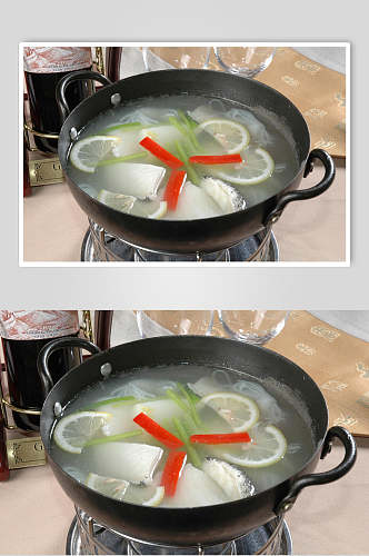 酸辣汤煮银雪鱼餐饮食品图片