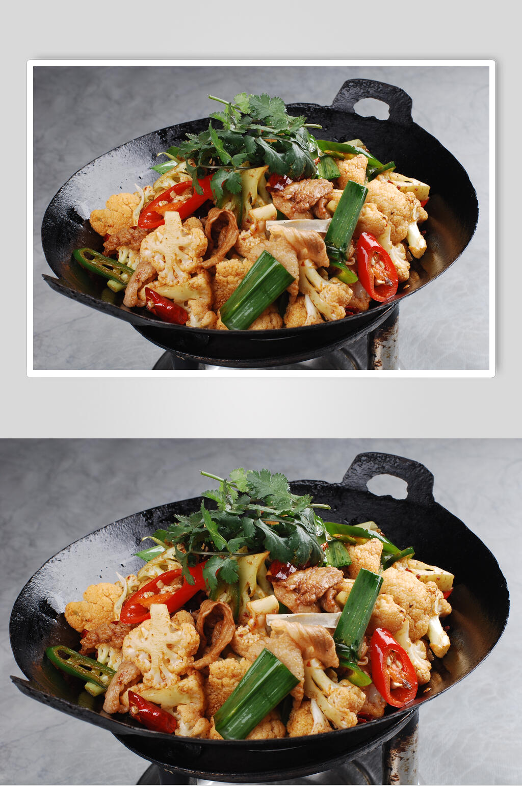 美味干锅菜花份美食图片素材