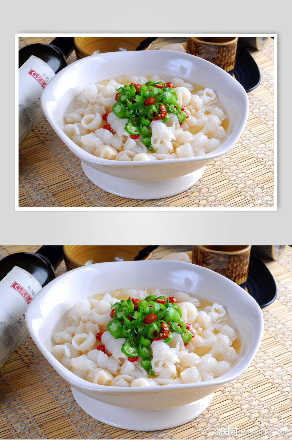 藤椒爽口肠食物摄影图片素材