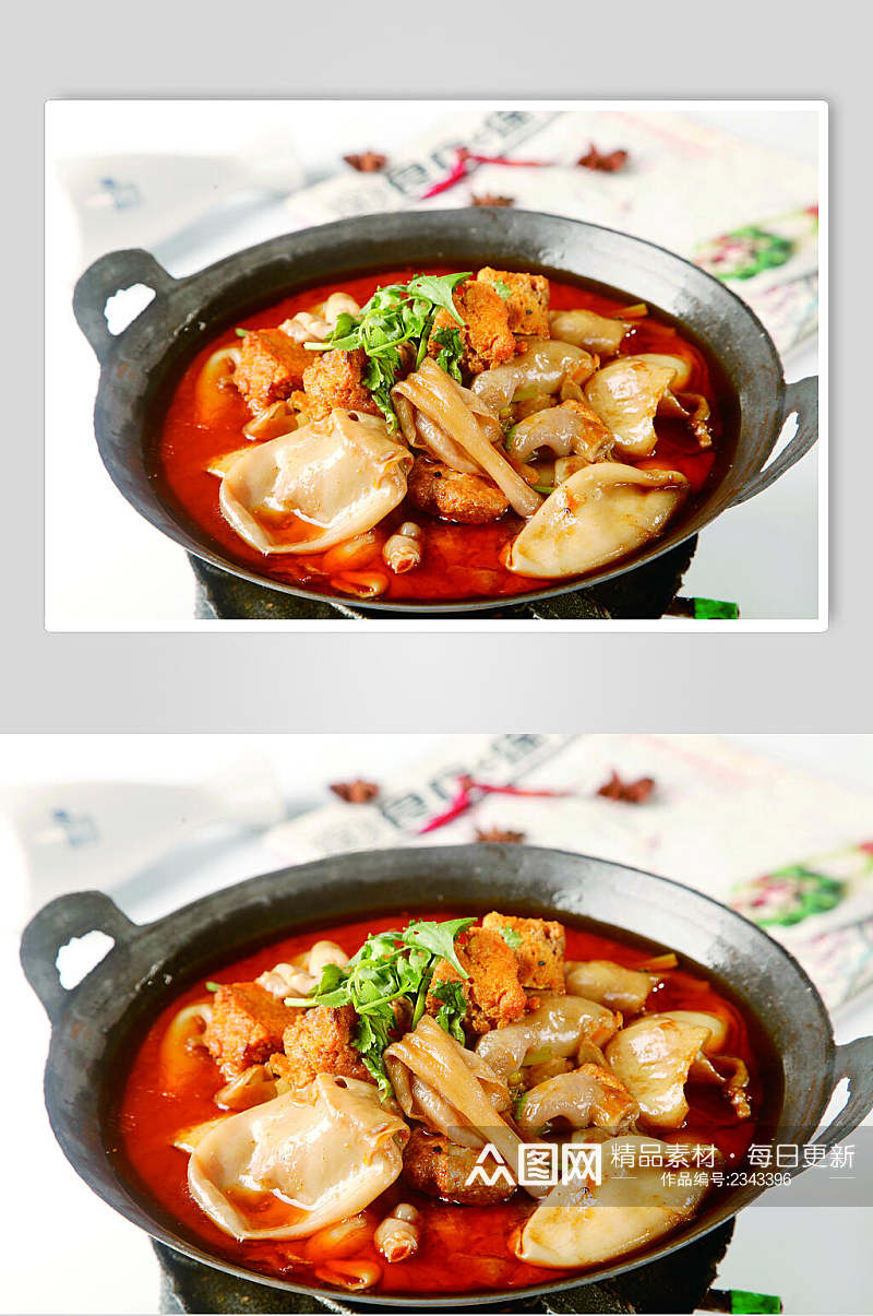 干锅鱼杂食物高清图片素材