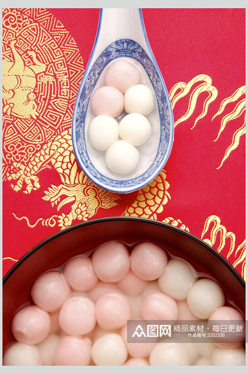 中华美食小吃汤圆食品摄影图片素材