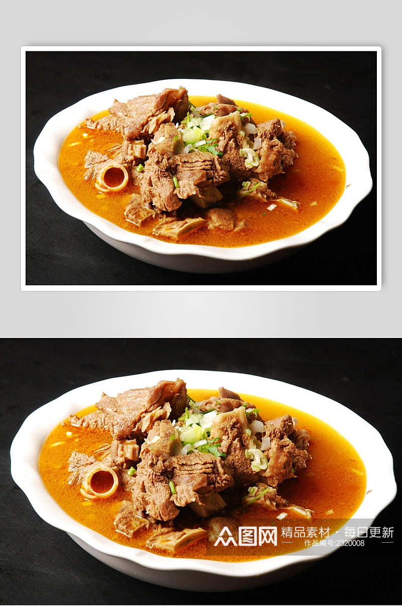 陕北红清炖羊肉食品高清图片素材