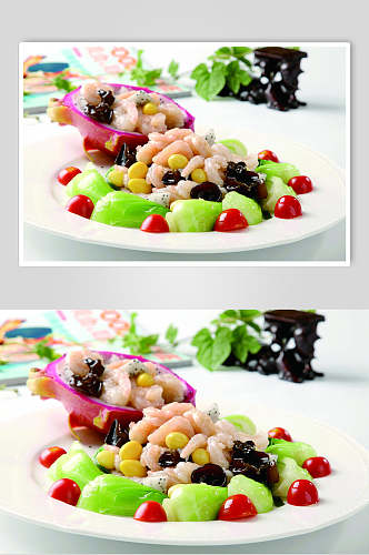 翡翠火龙虾餐饮食品图片
