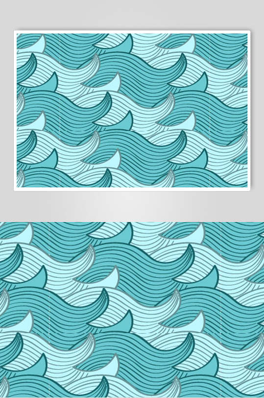 线性矢量浪花海浪波浪花纹插画元素素材下载-众图网