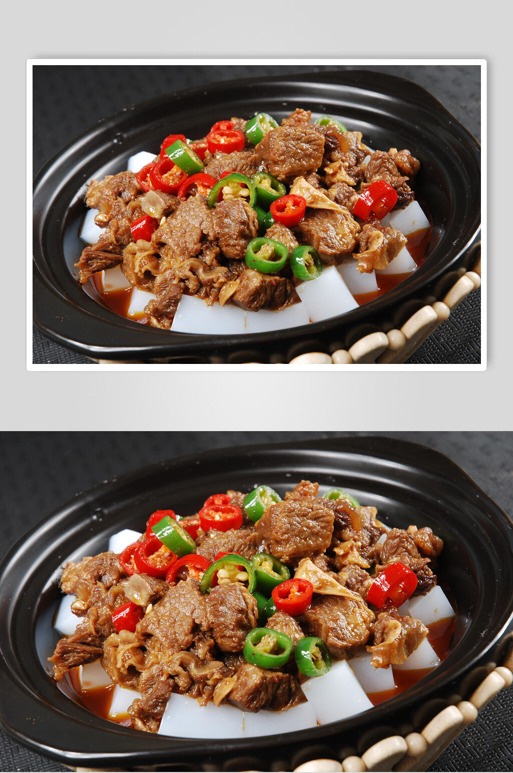 凉粉烧牛腩高清图片素材