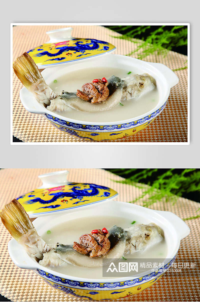 奶汤鲅鱼高清图片素材