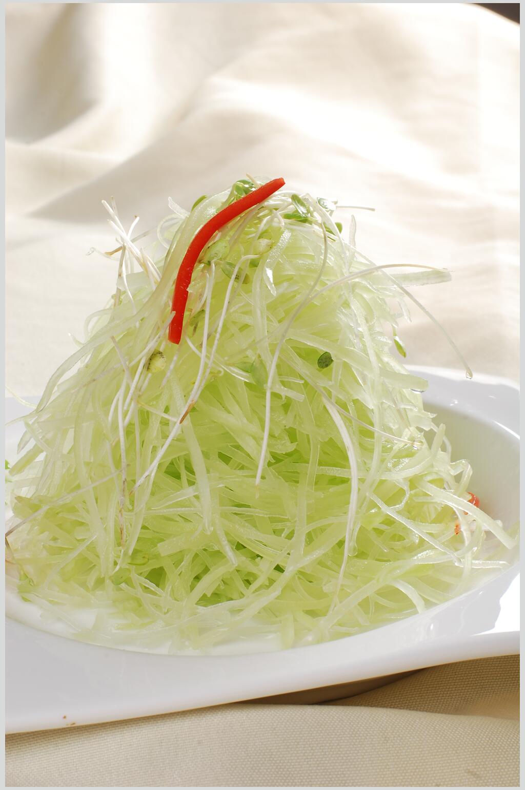 新鲜椿芽笋丝图片素材