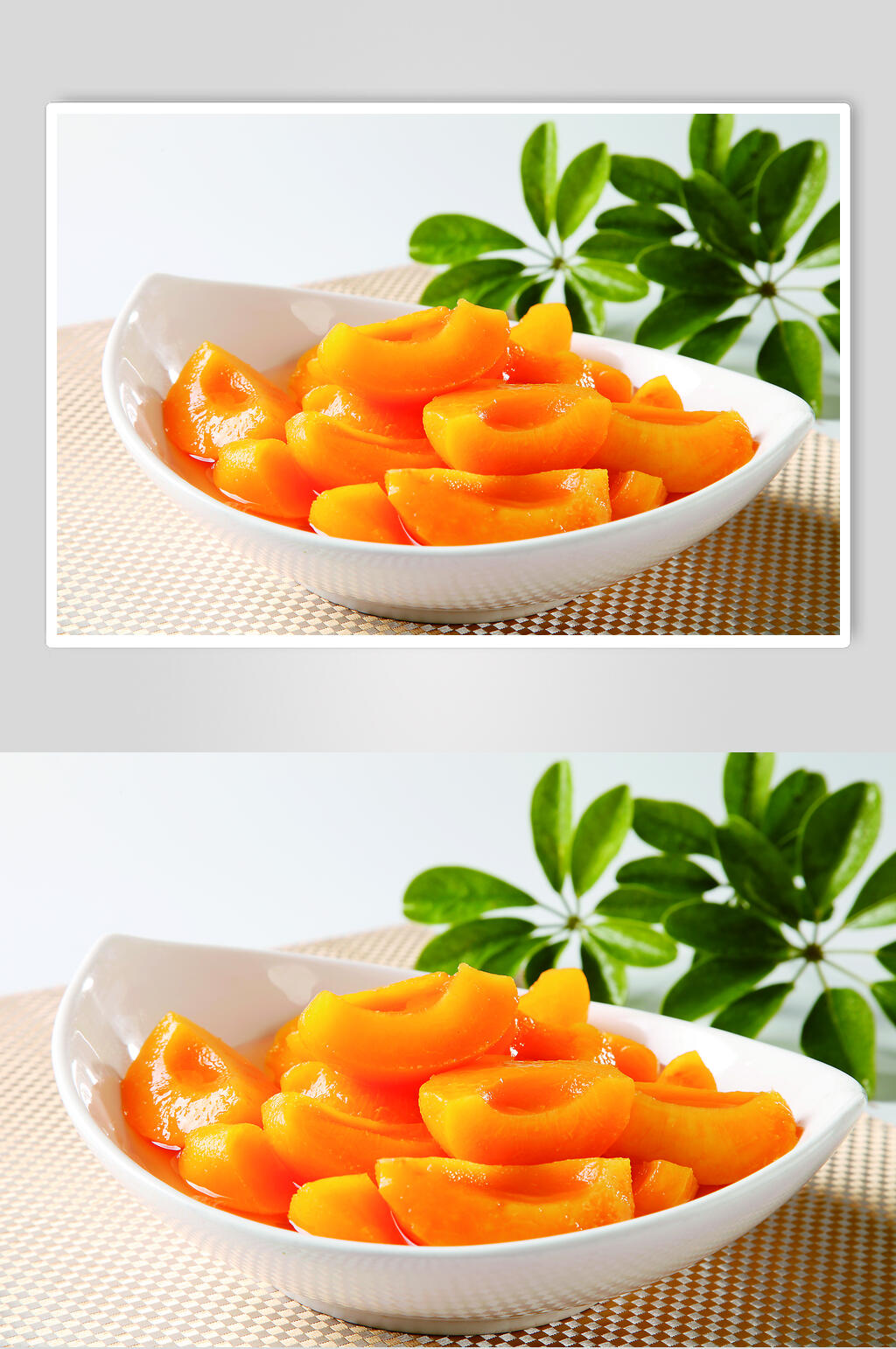 糖水黄桃食品高清图片素材