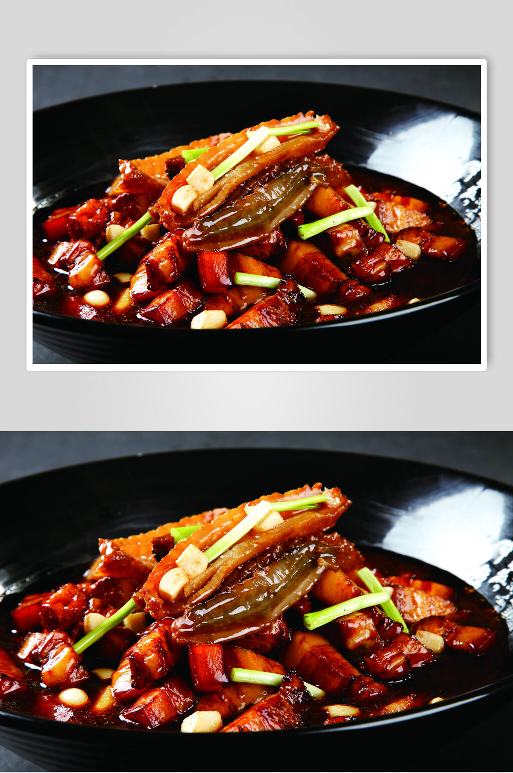 老碗海参炖红烧肉图片素材