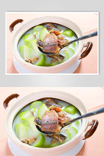 青瓜排骨鱼肉粥餐饮食品图片