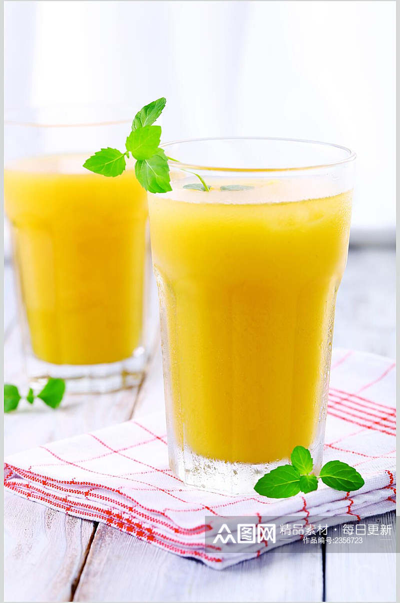清新橙汁美食夏日饮品奶茶摄影图素材