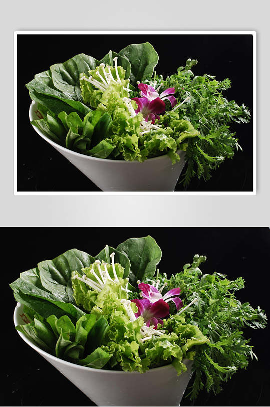 招牌蔬菜组合食品图片