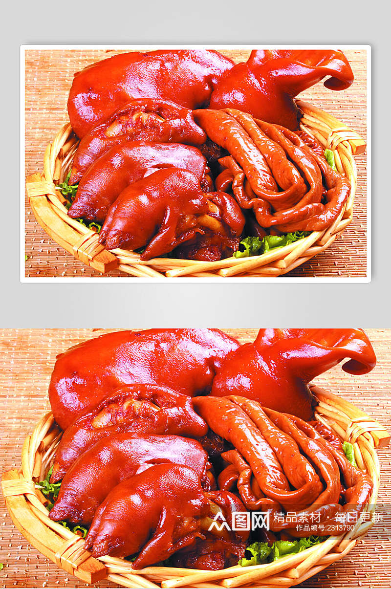 川式卤猪蹄餐饮食品图片素材