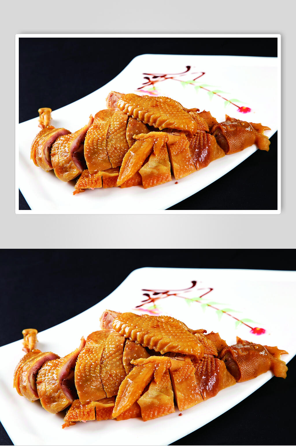 宫庭脆皮鸡食物高清图片素材