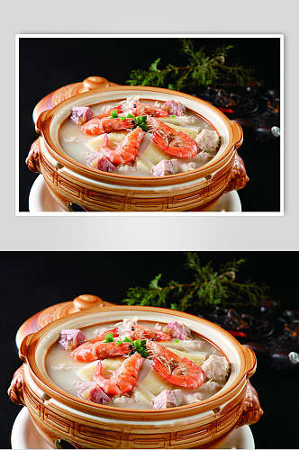 秦湖双鲜餐饮摄影图片