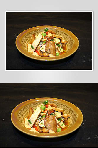 攸县香干炒肉食品摄影图片