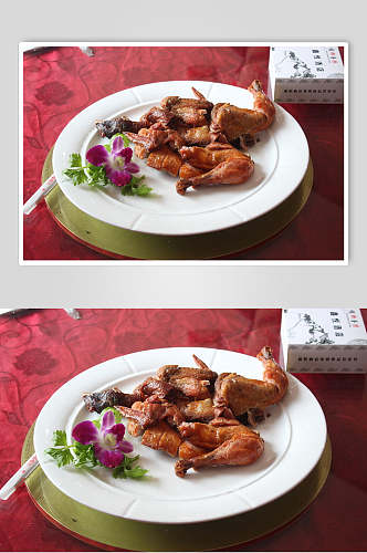 招牌烤鸭卤鸭食品图片