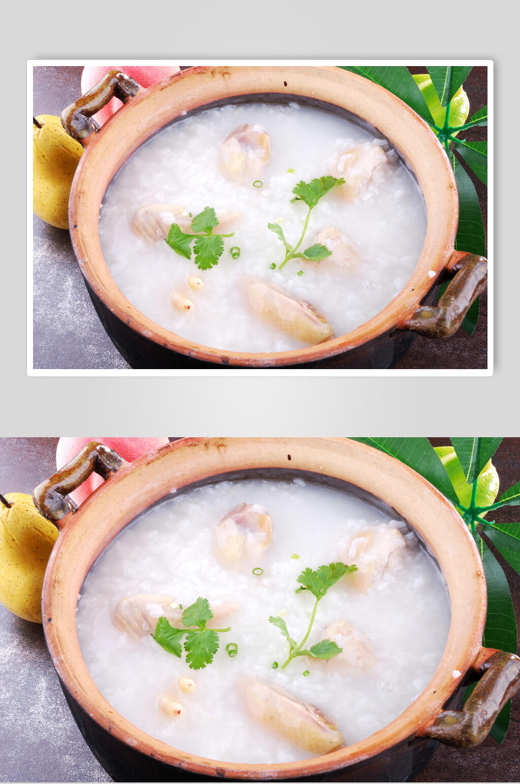 美味鸡粥食品高清图片素材