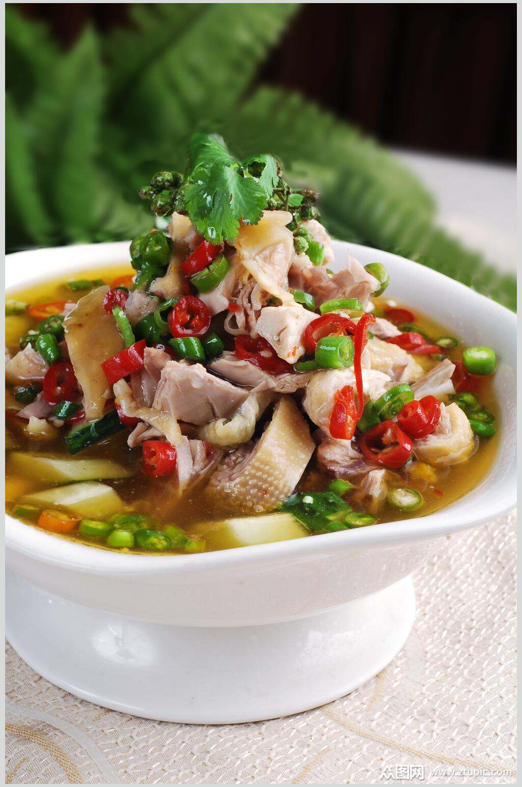 椒麻鸡美食图片素材